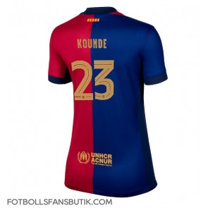 Barcelona Jules Kounde #23 Replika Hemmatröja Damer 2024-25 Kortärmad